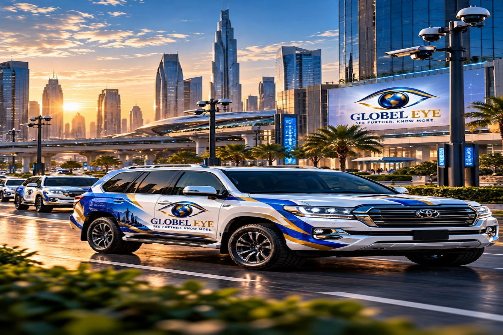 Global Eye branded SUV