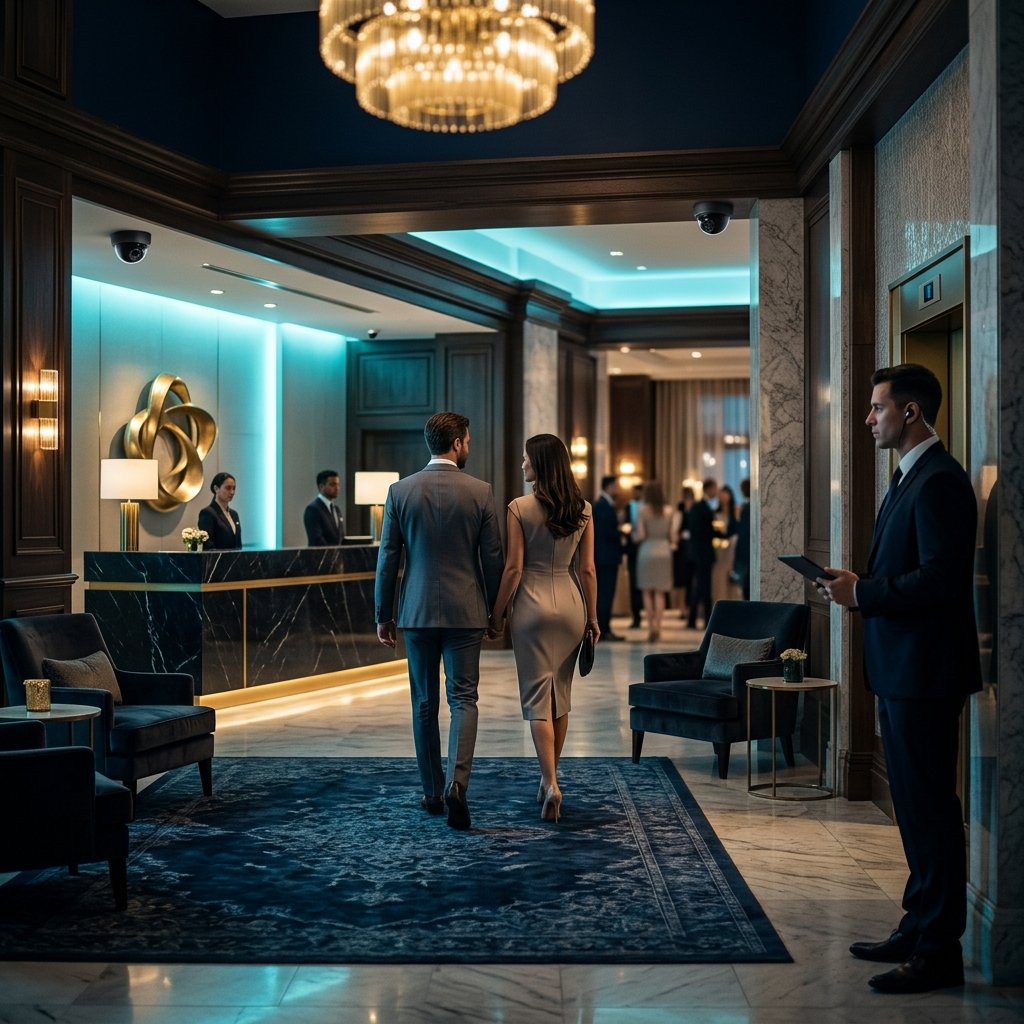Hotel lobby interior