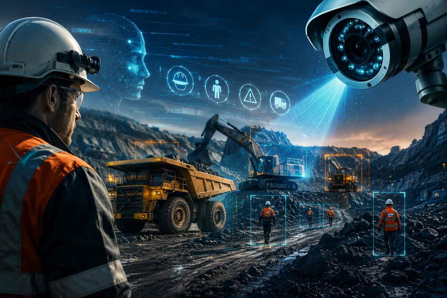 Mining operation site