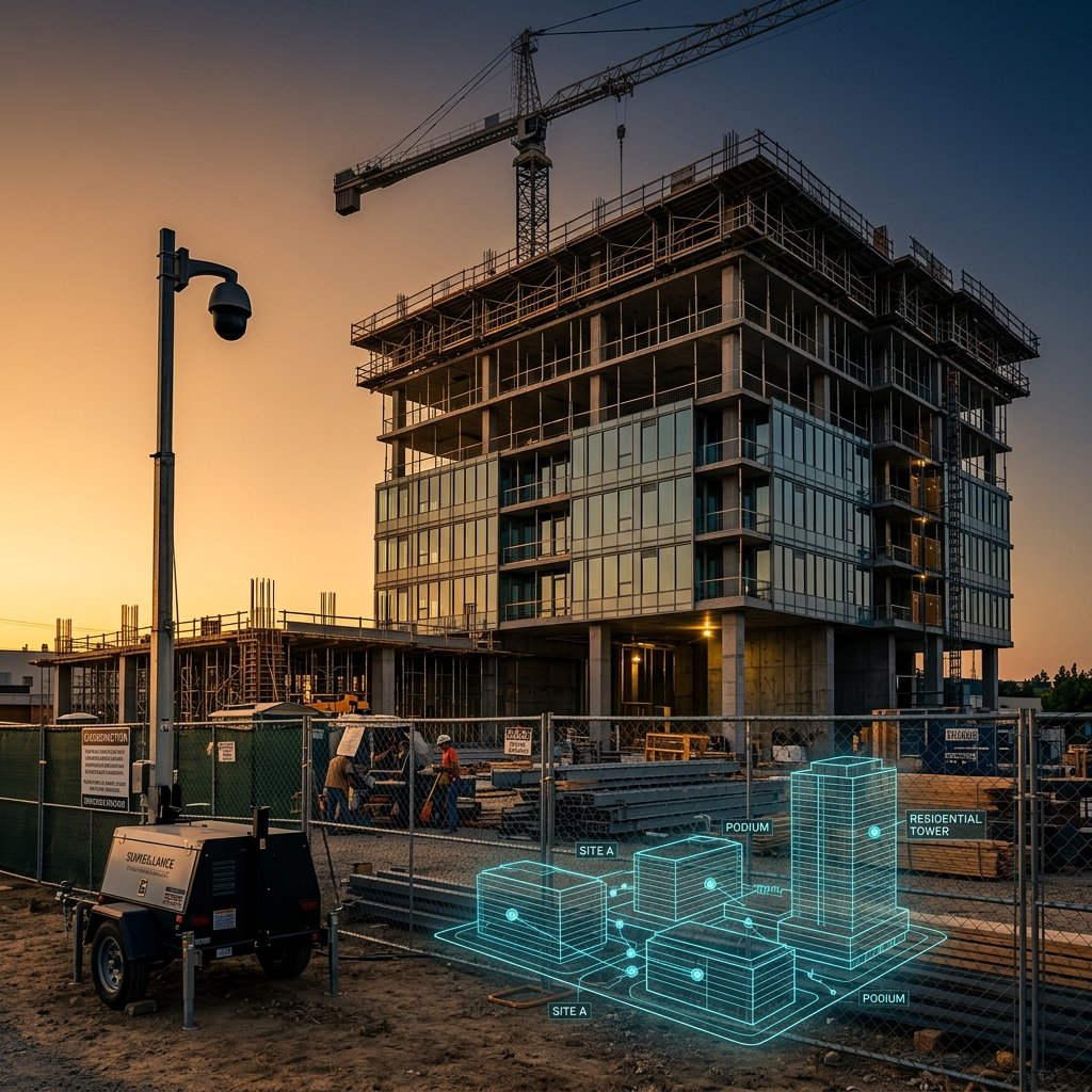 Modern real estate development under construction