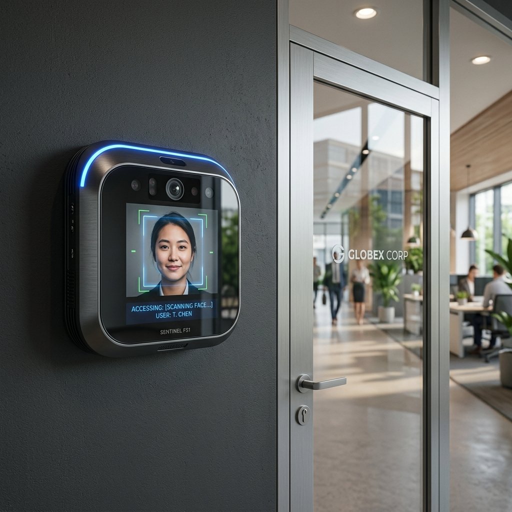 Access control panel and biometric reader